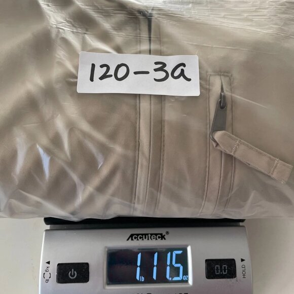 Lands' End Mens Ivory Long Sleeve Full Zip Removable Hooded Chore Jacket Size M - Picture 11 of 11